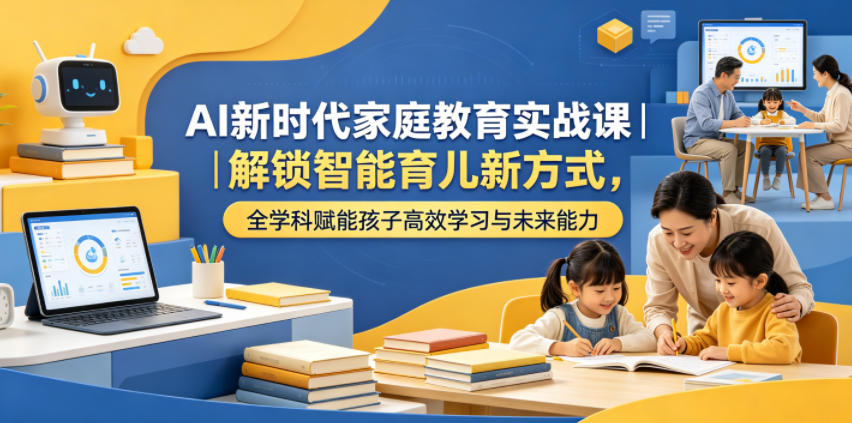AI时代家长必学:智能育儿实战课,全学科赋能孩子高效学习,摆脱死记硬背老旧模式