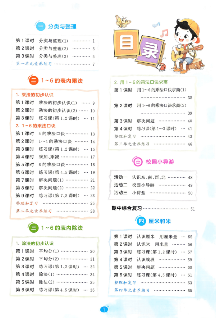 2026秋《53天天练》二年级上册数学人教版全套电子版